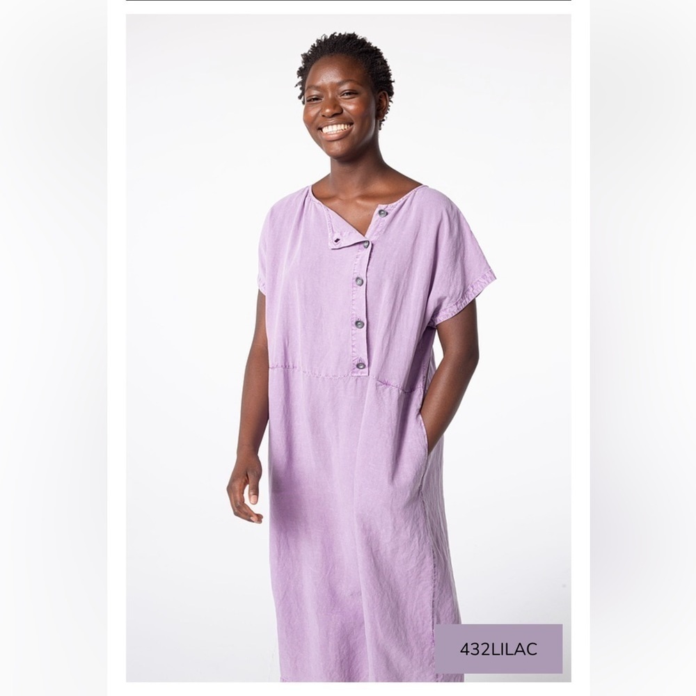 ISCHIKO® Dress Fayola / Lyocell-Linen in Lilac
